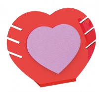 Подставка "Сердце" для 3 браслетов/боковые прорези