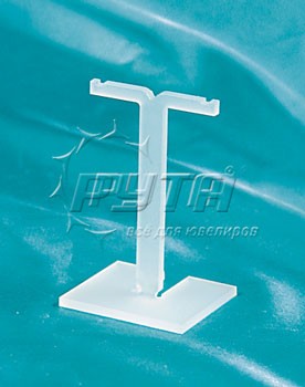 Подставка для серег Т-ушки /2 верхние прорези/платформа прямоугольная